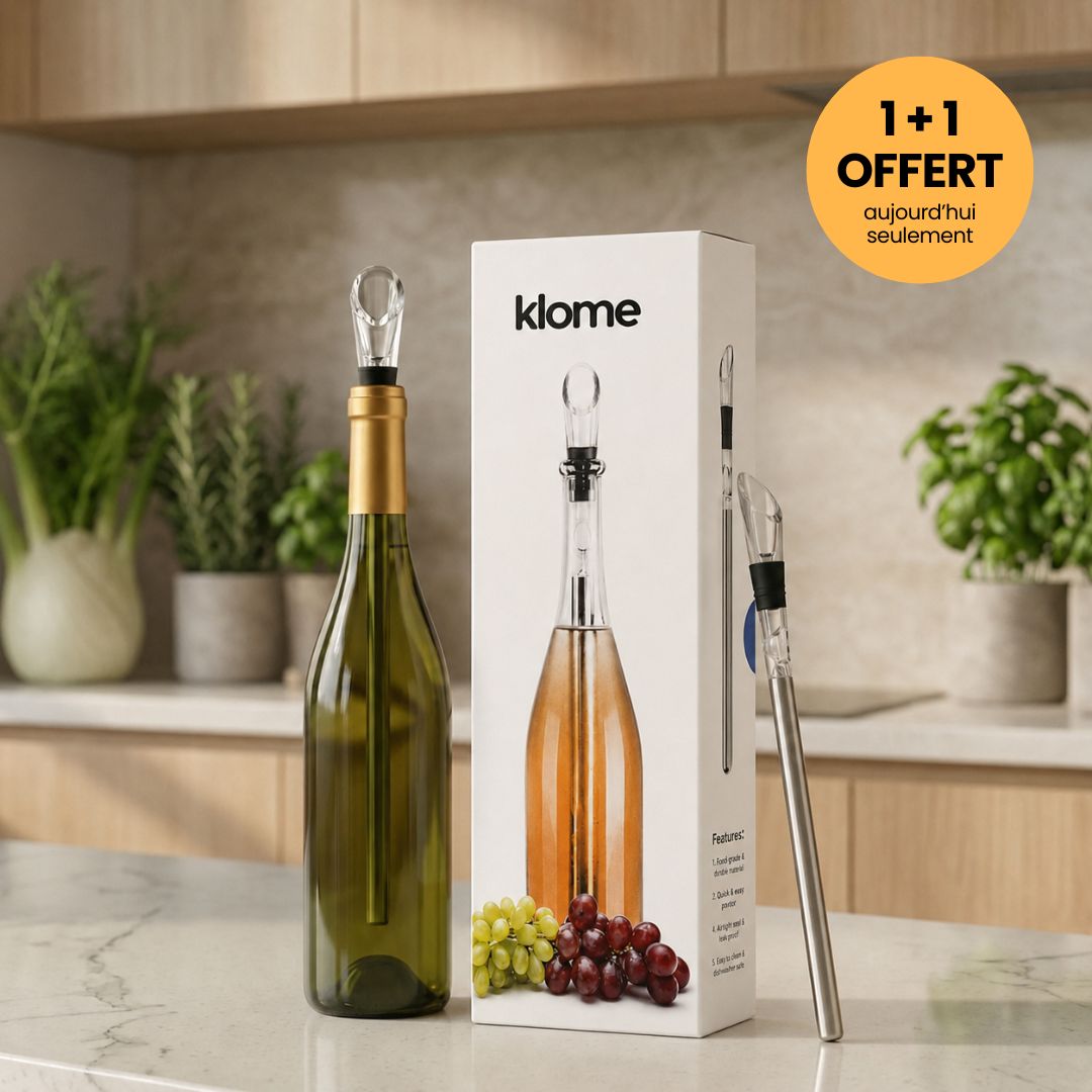 Refroidisseur & Aérateur de vin - Fini le vin tiède