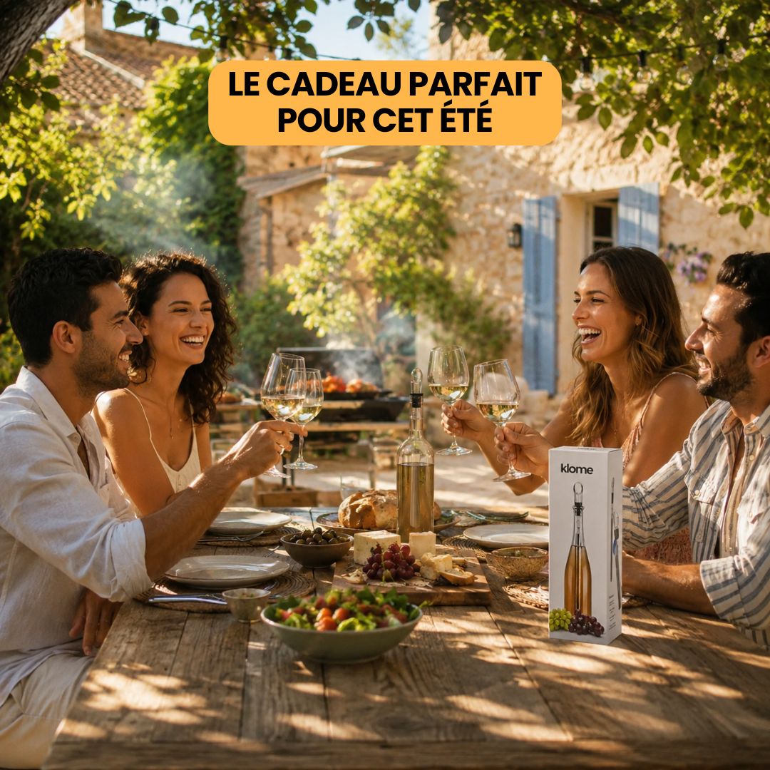 Refroidisseur & Aérateur de vin - Fini le vin tiède