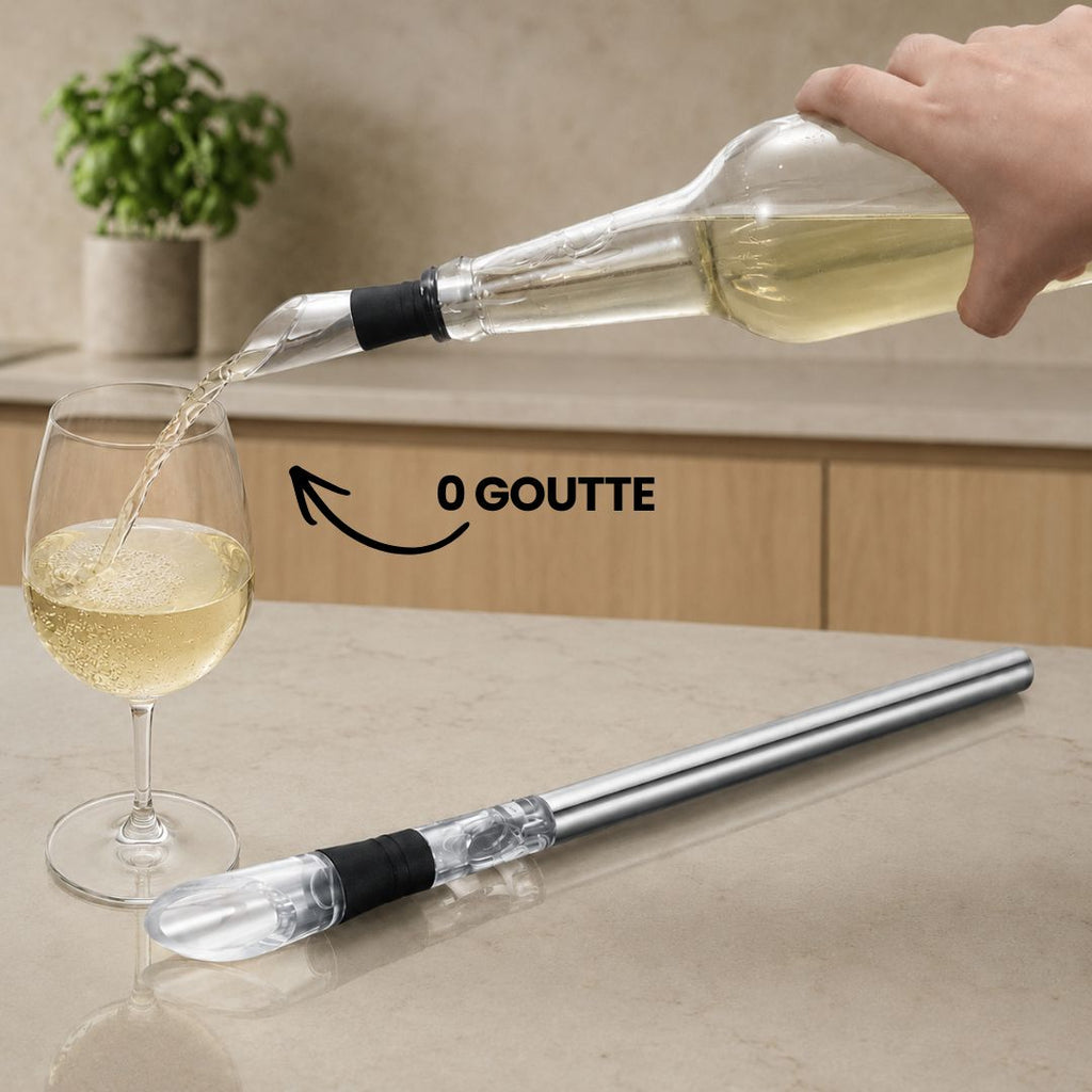 Refroidisseur & Aérateur de vin - Fini le vin tiède