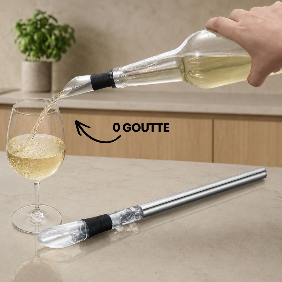 Refroidisseur & Aérateur de vin - Fini le vin tiède